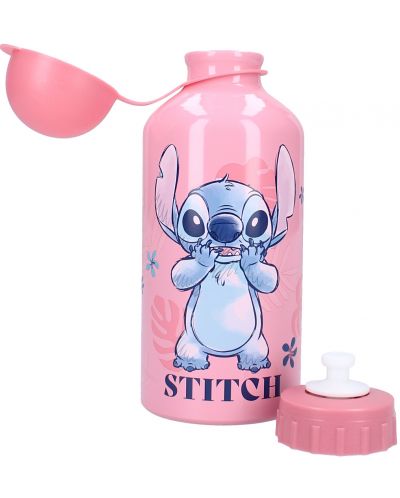 Алуминиева бутилка Vadobag Let's Eat - Stitch, 500 ml - 2