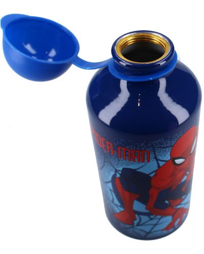 Алуминиева бутилка Vadobag Let's Eat - Spider-Man, 500 ml - 3