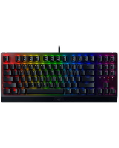 Механична клавиатура Razer - BlackWidow V3 Tenkeyless, Yellow, RGB, черна - 1