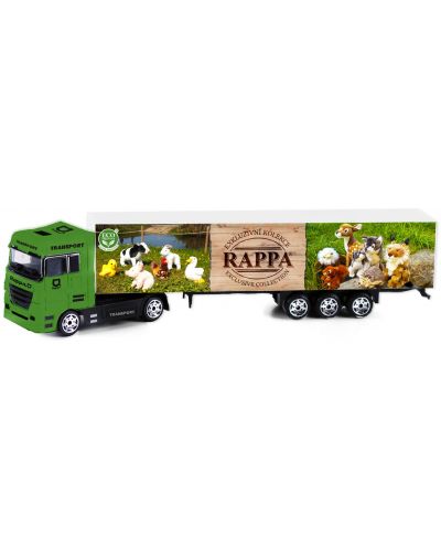 Метален камион Rappa - Плюшени играчки, 20 cm - 1