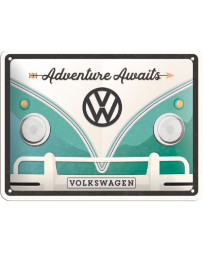 Метална табелка Nostalgic Art VW - Adventure Awaits - 1