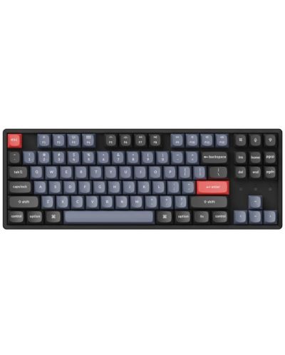 Механична клавиатура Keychron - K8 Pro, H-S, Clicky, RGB, черна - 1