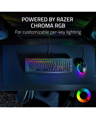 Механична клавиатура Razer - BlackWidow V4 X, Green, RGB, черна - 6