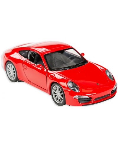 Метална количка Toi Toys Welly - Porsche Carrera, червена - 1