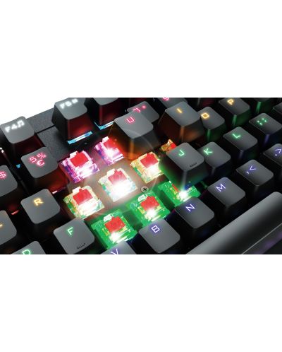 Механична клавиатура Trust - GXT1863 Thaz, Red, RGB, черна - 5
