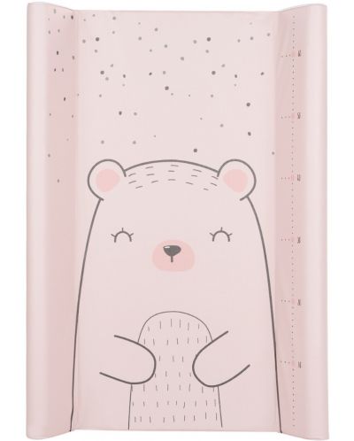 Мека подложка за повиване KikkaBoo - Bear with me, Pink, 80 x 50 cm - 1