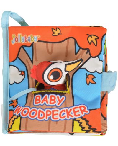 Мека книжка с играчка Jollybaby - Woodpecker - 1