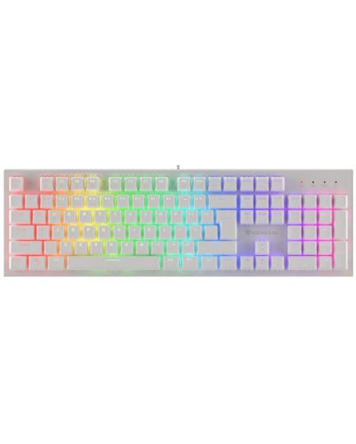 Механична клавиатура Genesis - Thor 303, Outemu Brown, RGB, бяла - 1
