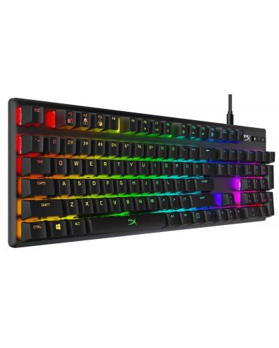 Механична клавиатура HyperX - Alloy Origins, HyperX Aqua, RGB, черна - 2
