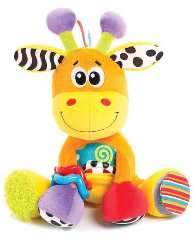 Мека играчка Playgro - Активен жираф за гушкане, 30 cm - 1