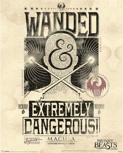 Мини плакат Pyramid Movies: Fantastic Beasts - Extremely Dangerous