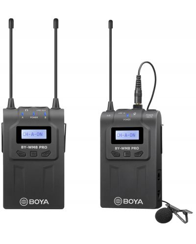 Микрофони Boya - BY-WM8 Pro-K2, безжични, сиви - 2