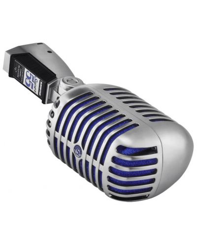 Микрофон Shure - Super 55 Deluxe, сребрист/син - 9