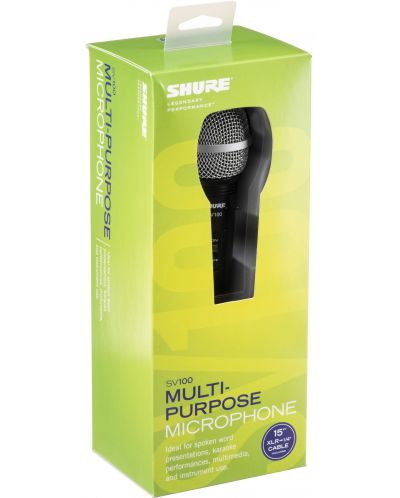 Микрофон Shure - SV100-WA, черен/сребрист - 3