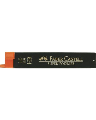 Мини графити Faber-Castell - Super-Polymer, 1.0 mm, HB, 12 броя - 1