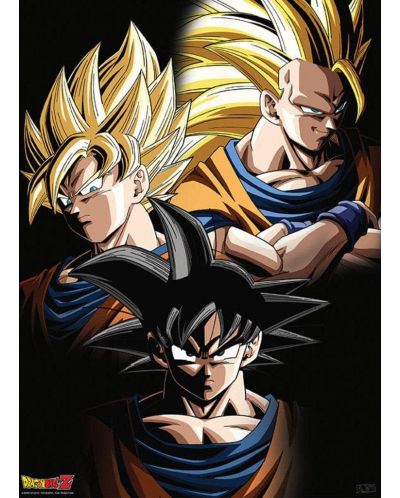 Мини плакат GB eye Animation: Dragon Ball Z - Goku Transformations - 1