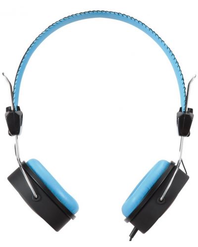 Слушалки Microlab - K300, черни/сини - 3