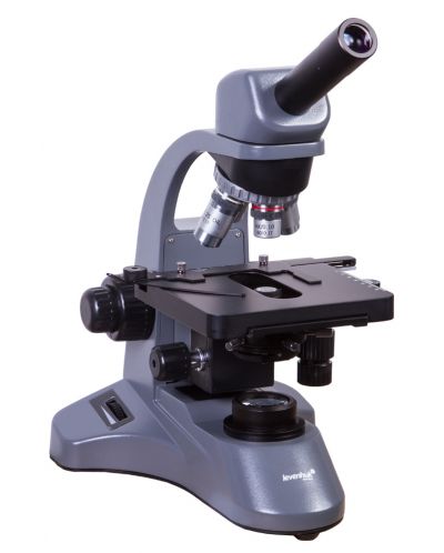 Микроскоп Levenhuk - 700M, монокулярен, сив/черен - 4
