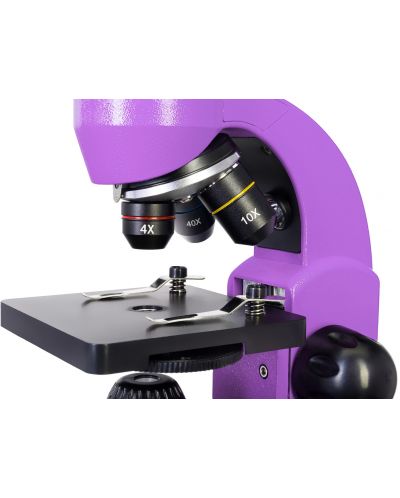 Микроскоп Levenhuk - Rainbow 50L, 40–800x, Amethyst - 5