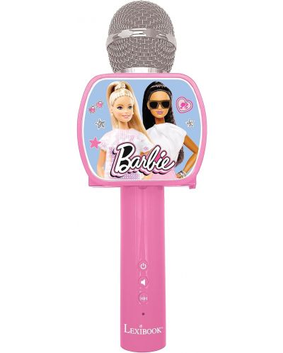 Микрофон Lexibook - Barbie MIC240BB, безжичен, розов - 1