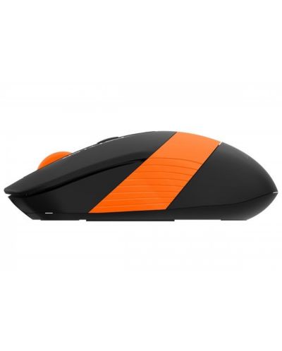 Мишка A4tech - FG10S Orange Fstyler, оптична, безжична, оранжева/черна - 3