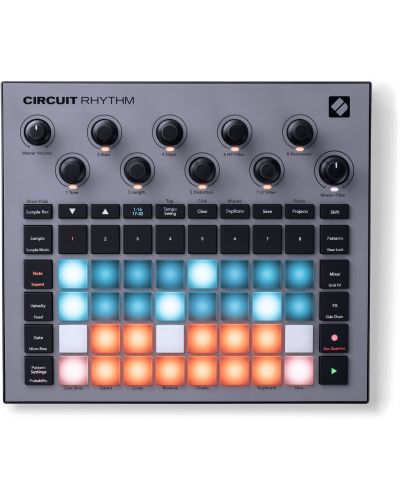 MIDI контролер Novation - Circuit Rhythm, черен - 1