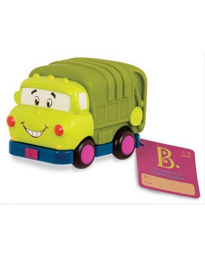 Детска играчка Battat - Мини боклукчийски камион - 1