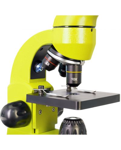 Микроскоп Levenhuk - Rainbow 50L PLUS, 64–1280x, Lime - 4