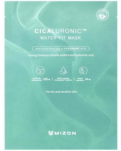 Mizon Cicaluronic Лист маска за лице Water Fit, 24 g - 1