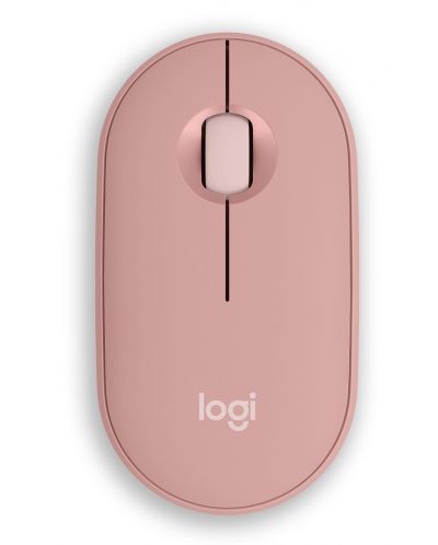 Мишка Logitech - Pebble Mouse 2 M350s, оптична, безжична, Rose - 1