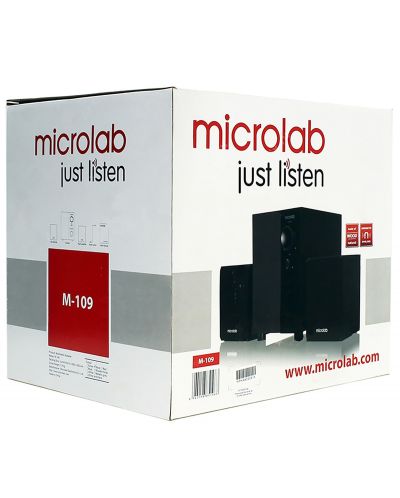 Аудио система Microlab - M109, 2.1, черна - 2