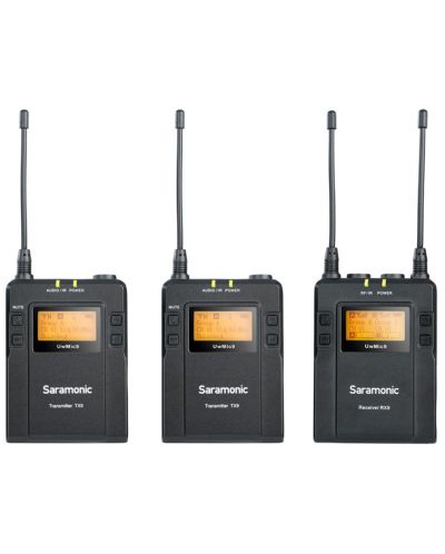 Микрофони Saramonic - UwMic9 Kit2 UHF, 2 бр., черни - 1