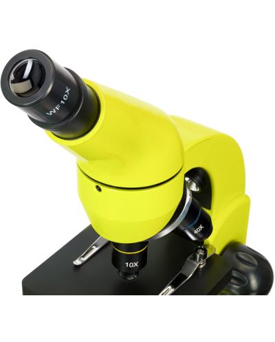 Микроскоп Levenhuk - Rainbow 50L, 40–800x, Lime - 6