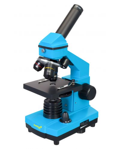 Микроскоп Levenhuk - Rainbow 2L PLUS, 64–640x, Azure - 1