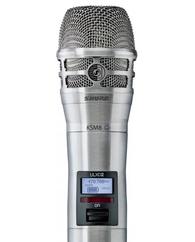 Микрофон Shure - ULXD2/K8N-G51, безжичен, сребрист - 2