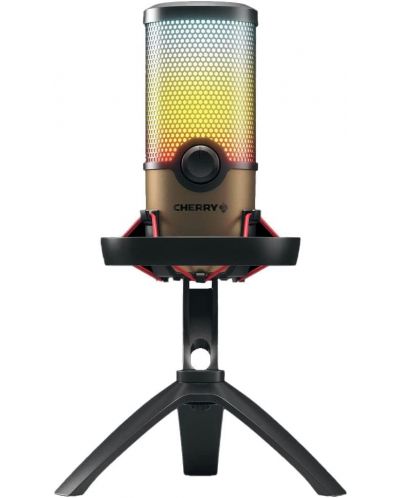 Микрофон Cherry - UM 9.0 Pro RGB, бронзов/черен - 2