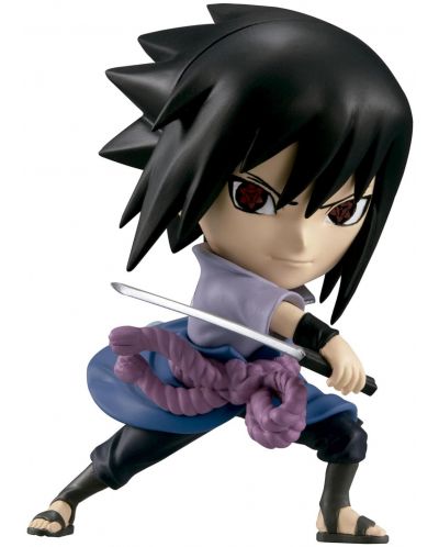 Мини фигура Bandai Animation: Naruto Shippuden - Sasuke Uchiha (Chibi Masters), 8 cm - 1