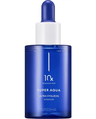 Missha Super Aqua Хидратираща ампула 10x Ultra Hyalron, 47 ml - 1