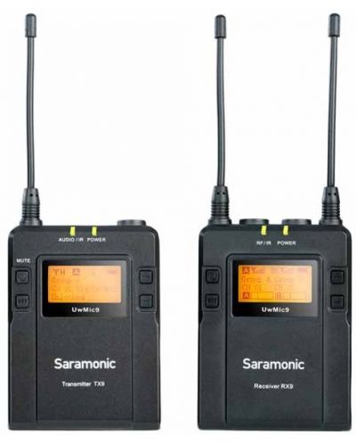 Микрофон Saramonic - UwMic9 Kit1 UHF, безжичен, черен - 1