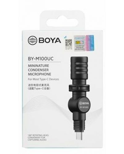 Микрофон Boya - By M100UC, черен - 6