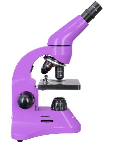 Микроскоп Levenhuk - Rainbow 50L, 40–800x, Amethyst - 3