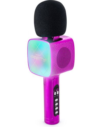 Микрофон Big Ben - с ефекти, безжичен, розов - 2