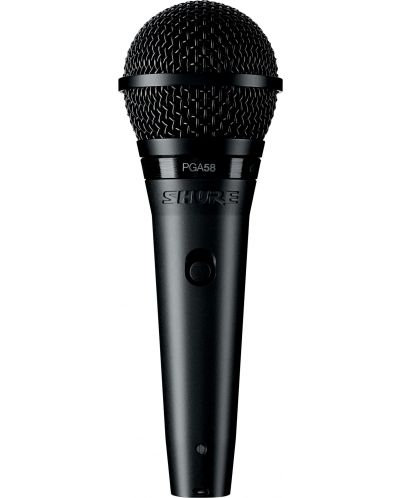Микрофон Shure - PGA58-QTR-E, черен - 3