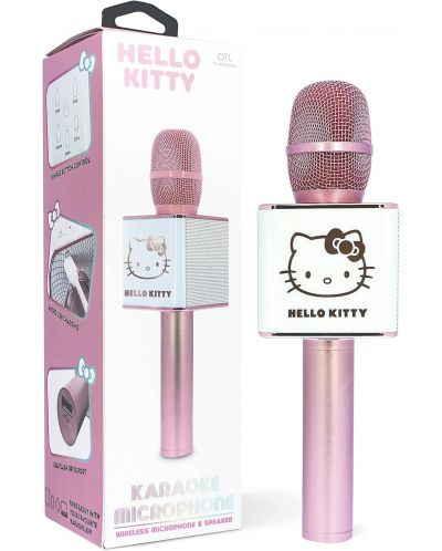 Микрофон OTL Technologies - Hello Kitty, безжичен, розов/бял - 5