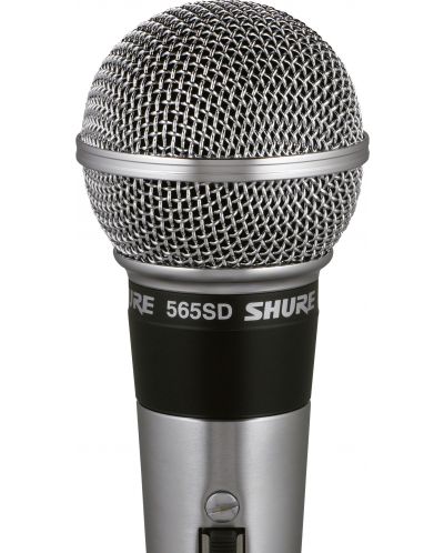 Микрофон Shure - 565SD-LC, сребрист - 1