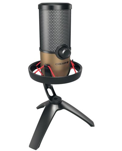 Микрофон Cherry - UM 9.0 Pro RGB, бронзов/черен - 3