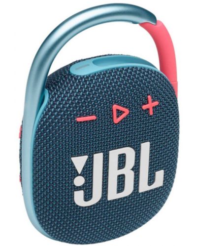 Портативна колонка JBL - CLIP 4, синя/розова - 2