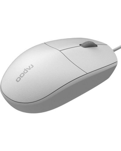 Мишка RAPOO - N100, оптична, бяла - 3