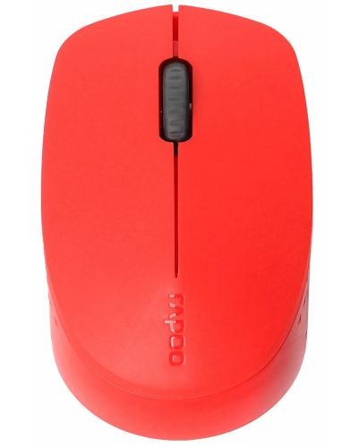 Мишка RAPOO - M100 Silent, оптична, безжична, червена - 1