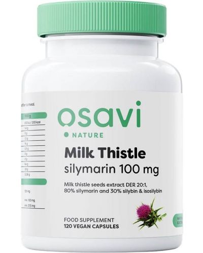 Milk Thistle Silymarin, 100 mg, 120 капсули, Osavi - 1